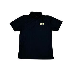 Sport-Tek C4 Men’s Coller Black Shirt Size Large In Great Condition